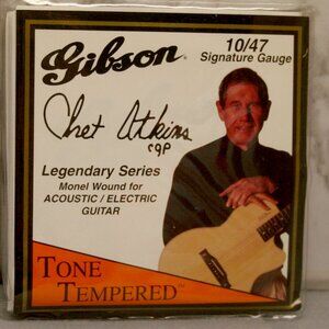 Gibson Chet Atkins Tone Tempered Acoustic/Electric Guitar Strings ** 10-47 Gauge